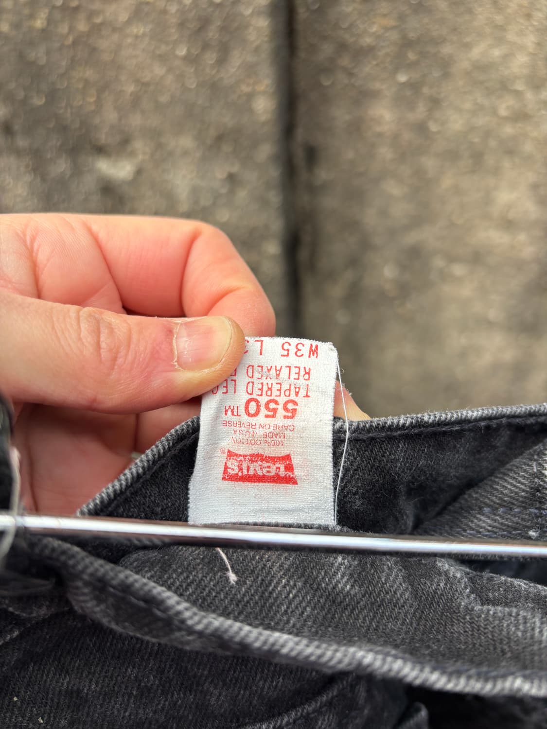 Rare)90s 레드베트윙 리바이스 550 흑청 35x32 상품이미지5