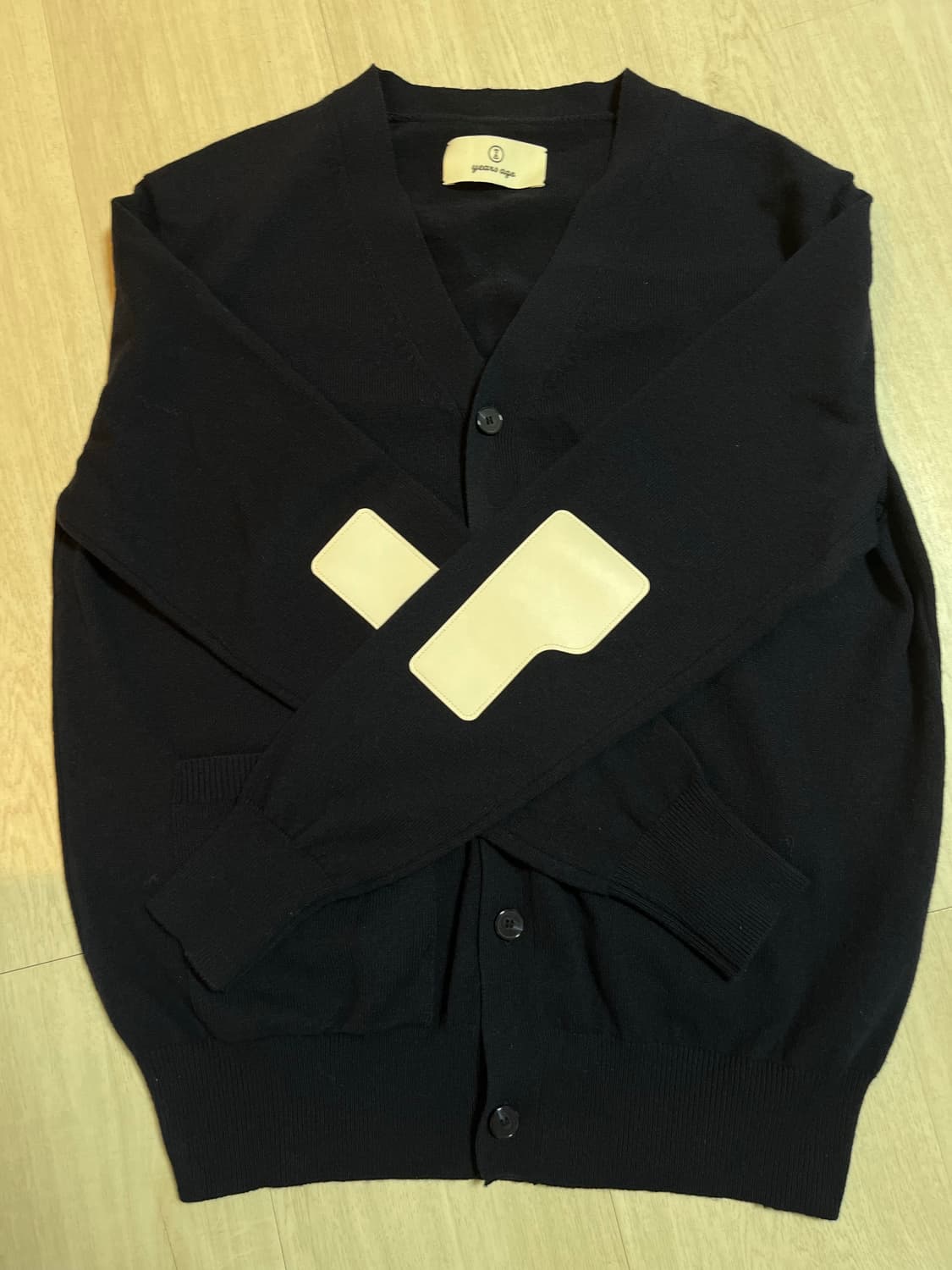 이얼즈어고 울 가디건 얇은 버전 네이비 상품이미지2