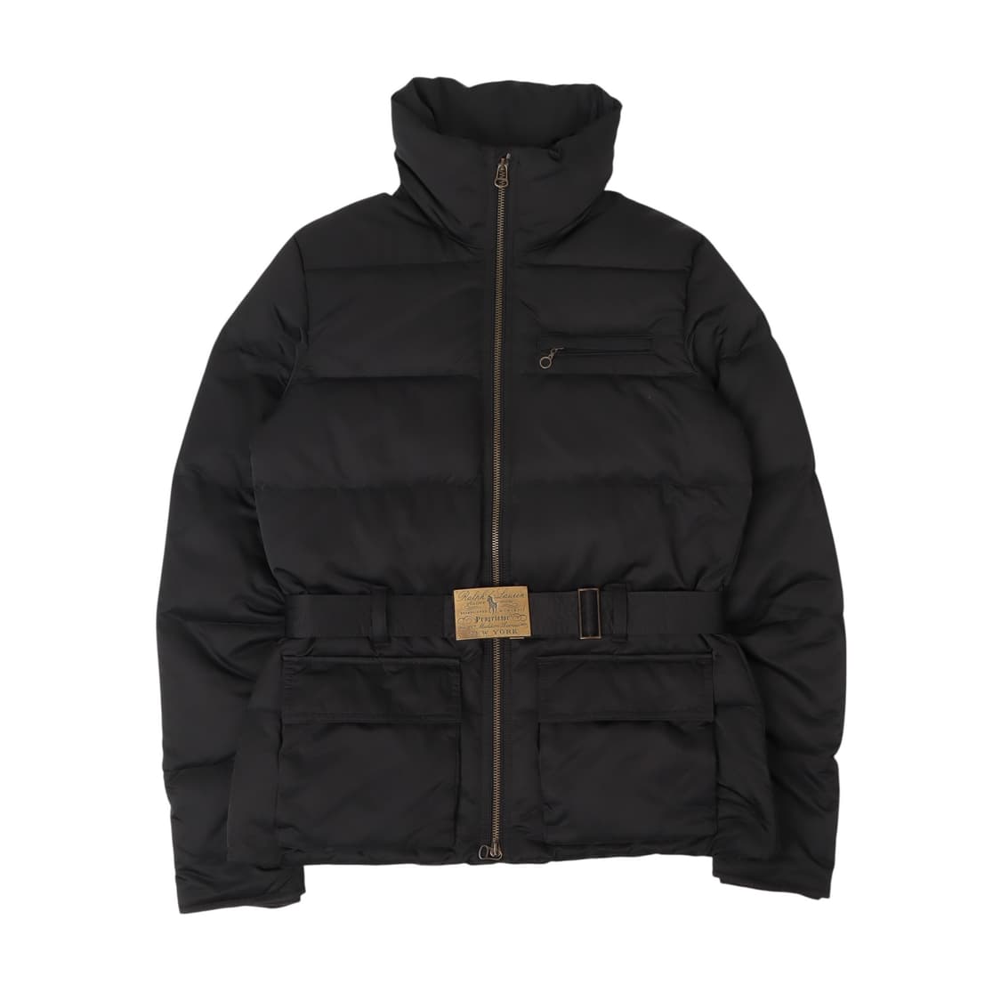 랄프로렌 블랙 벨티드 하이넥 다운 자켓 패딩 상품이미지1