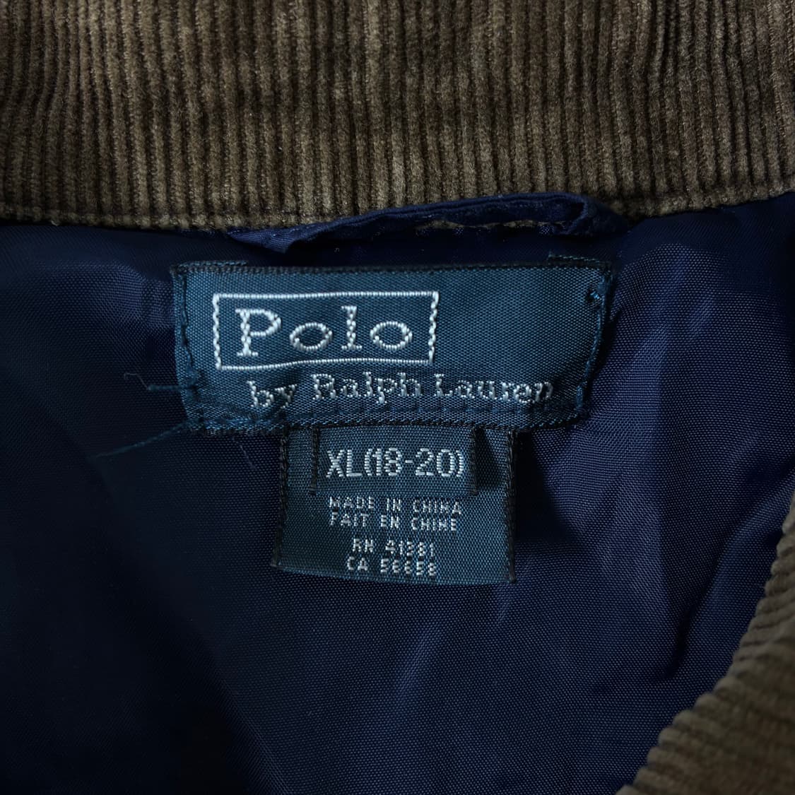 Polo  폴로 랄프로렌 자수 코듀로이카라 퀼팅 자켓   상품이미지6