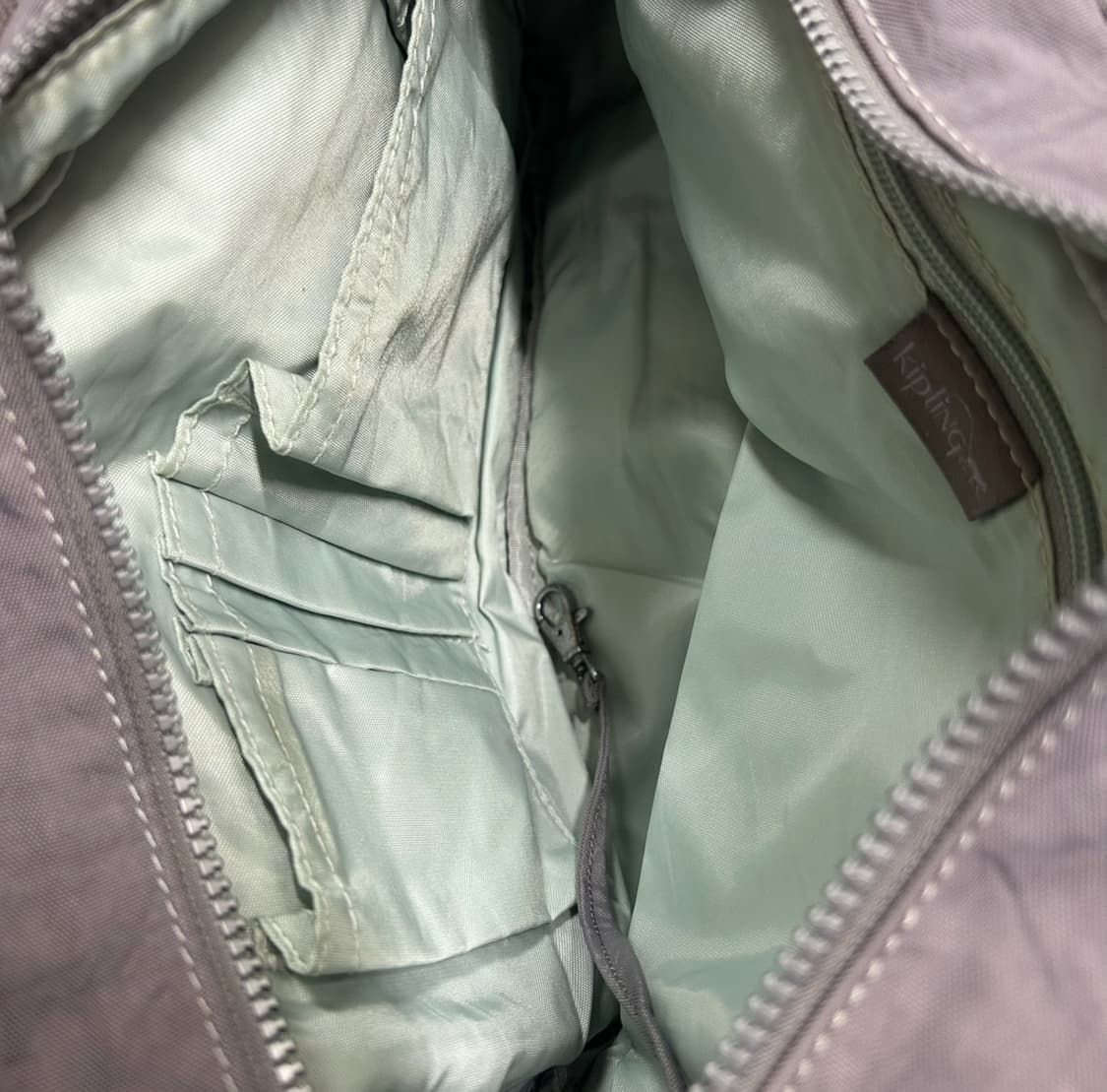 키플링 투 포켓 크로스백 토트백 숄더백 가방 그레이 y2k  상품이미지4