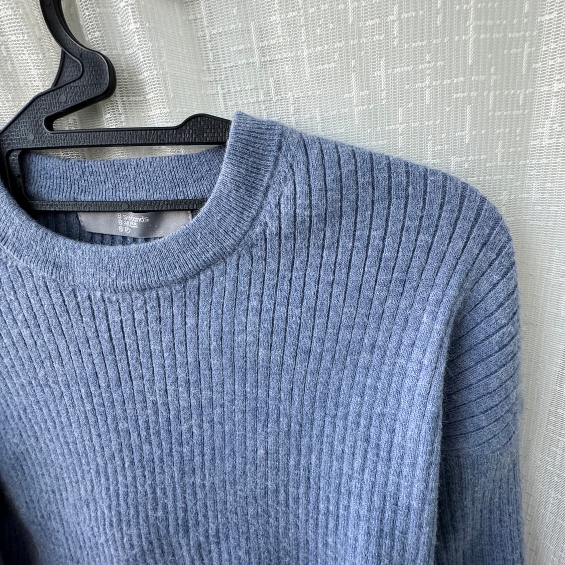 8세컨즈 스카이블루 니트 티셔츠 상품이미지9