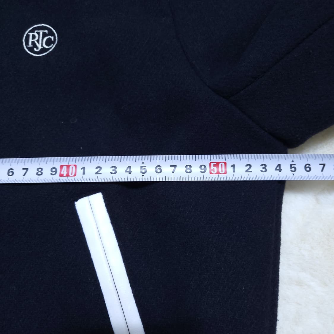 프로젝트 여성 울 바시티자켓 85 네이비 상품이미지5