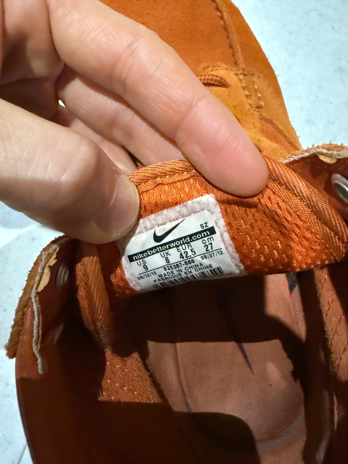 나이키 킹맨 레더 부츠 오렌지 280 상품이미지2