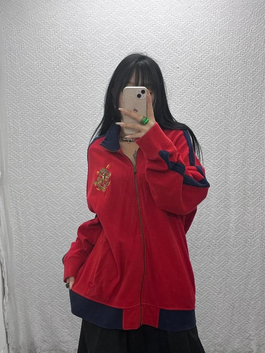 폴로 랄프로렌 빈티지 레트로룩 올드스쿨 로고 집업 XXL C08161 상품이미지1