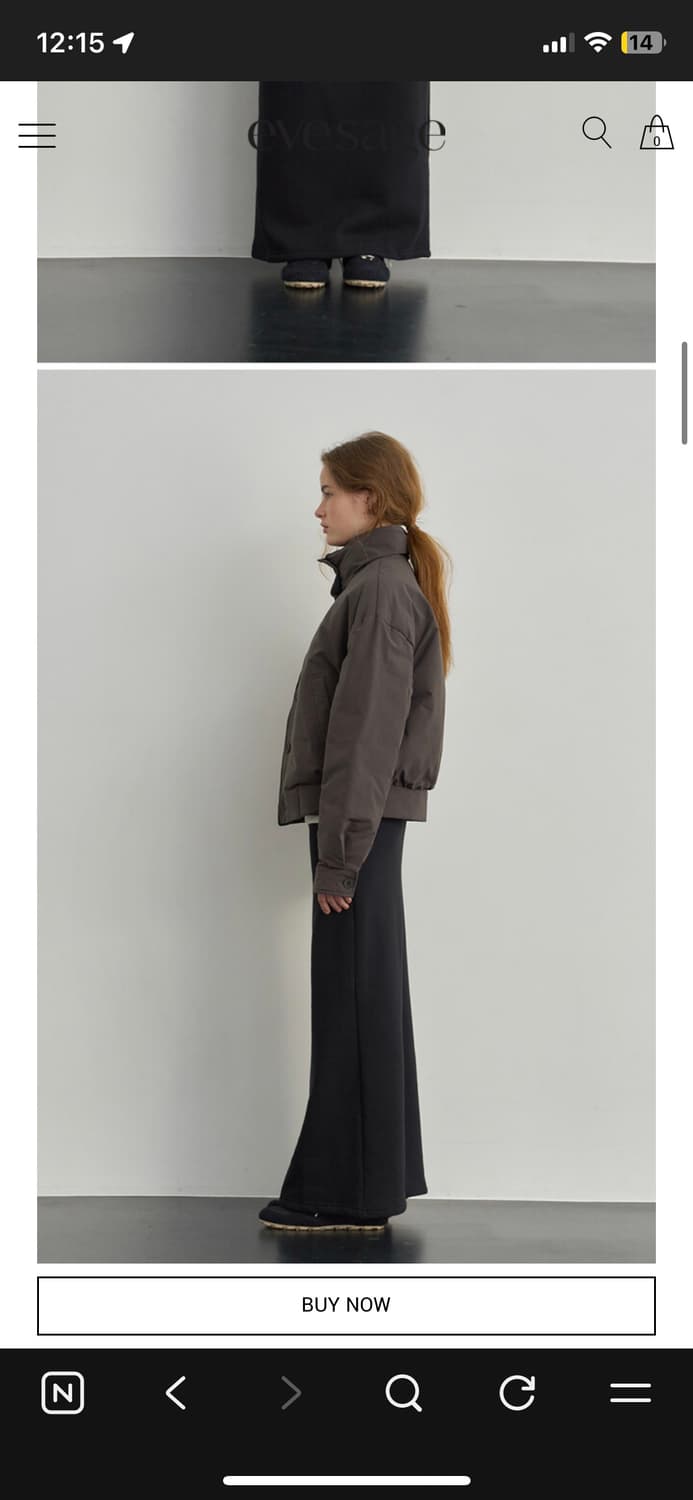 이브세이지 Padded blouson (Brown) 상품이미지1