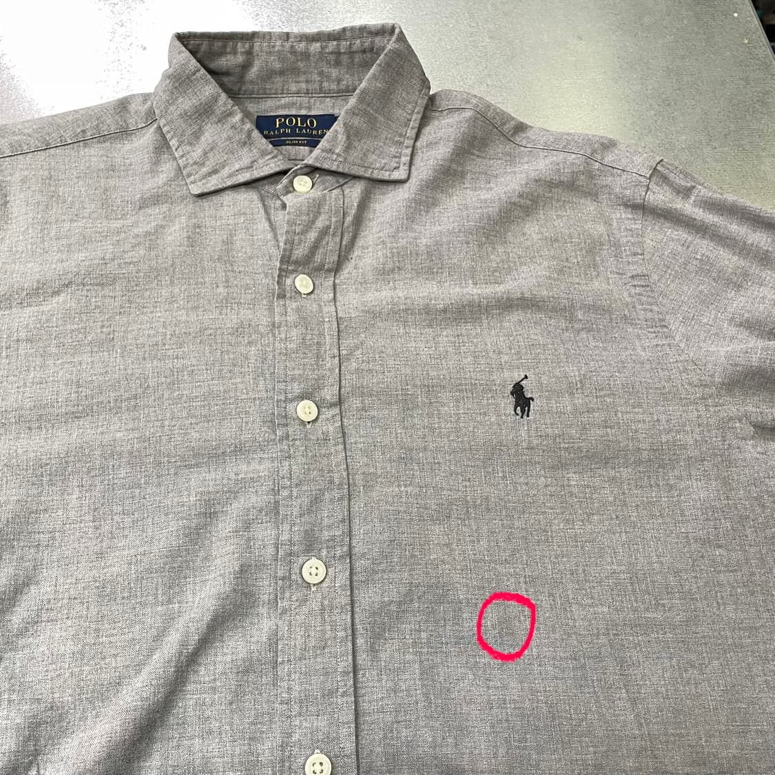 (L) POLO 폴로 랄프로렌 솔리드 셔츠 슬림핏 상품이미지8