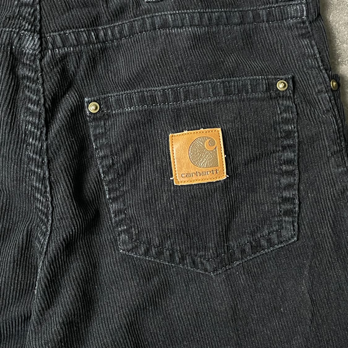 CARHARTT 칼하트 빈티지 네이비 코듀로이 워크 팬츠 A00878 상품이미지7