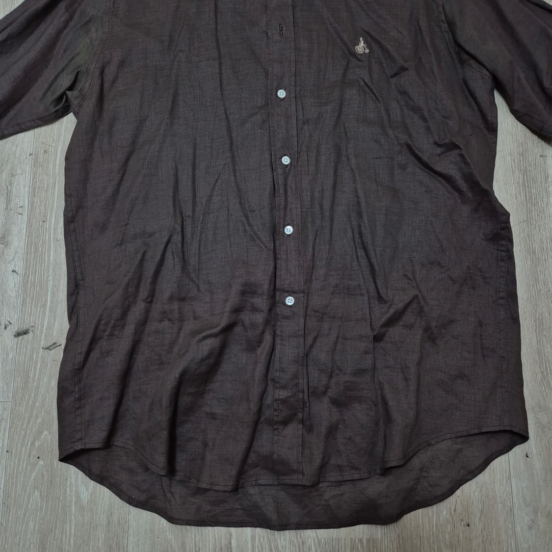 빈폴 남성 자수 로고 코튼 반팔셔츠 XL(105) 상품이미지3