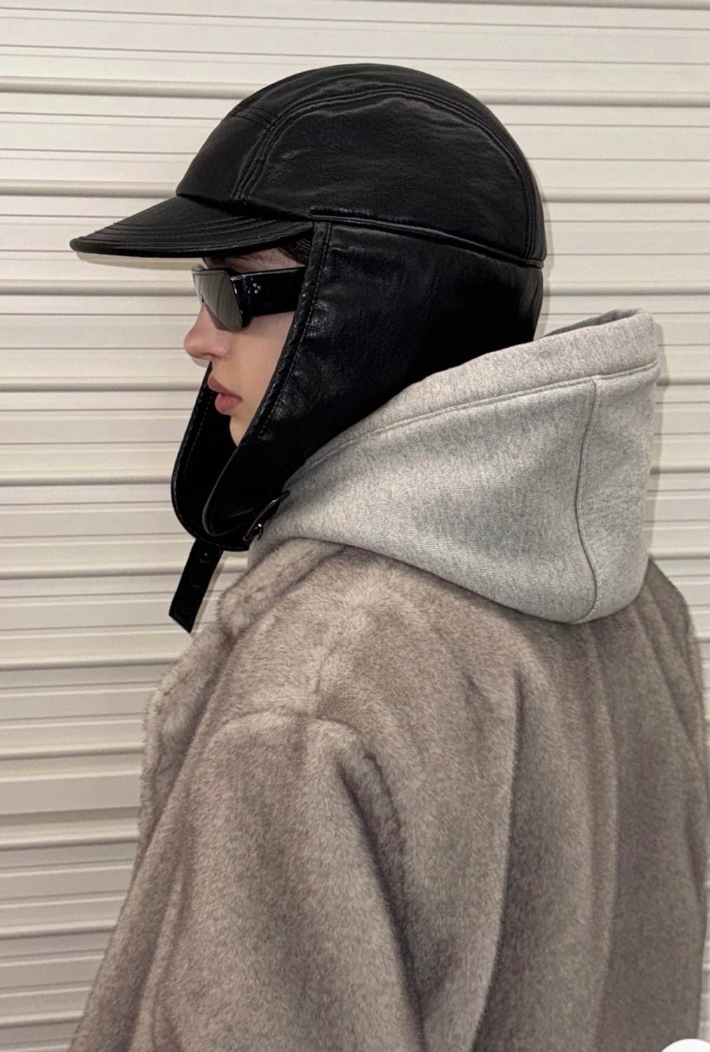 새상품) 드래곤블루스 레더 에비에이터 햇 트루퍼햇 가죽 귀달이 모자리 상품이미지1