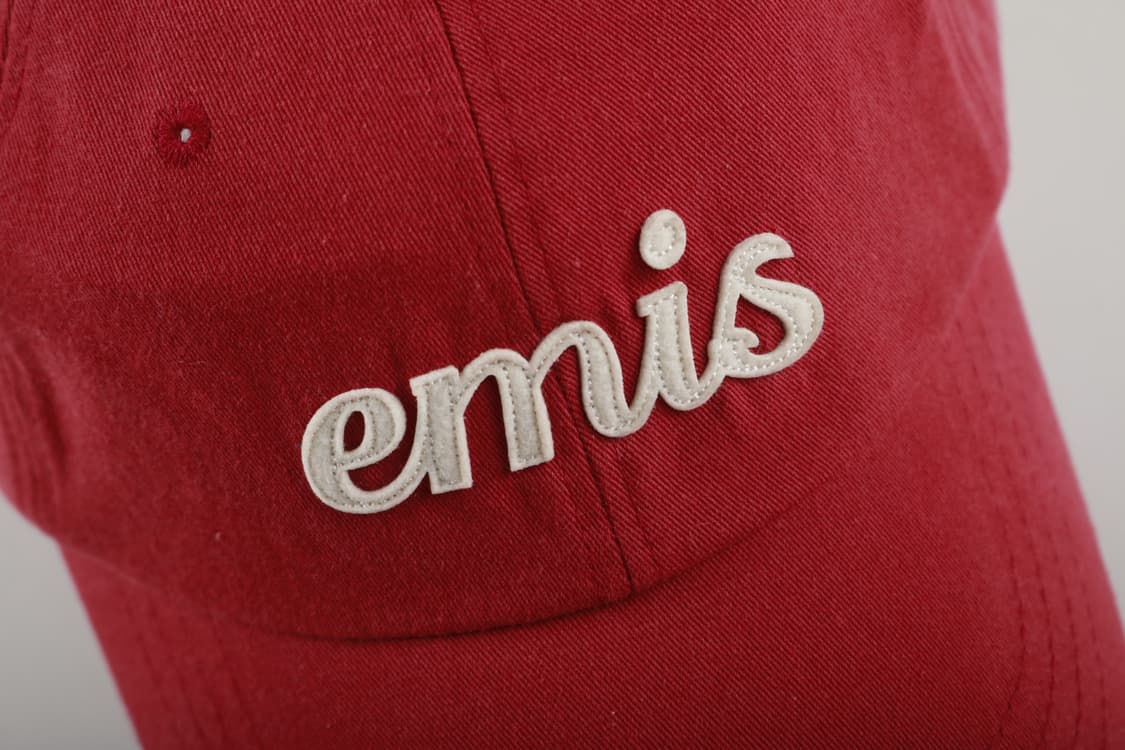 이미스 아플리케 레드 볼캡 모자 상품이미지2