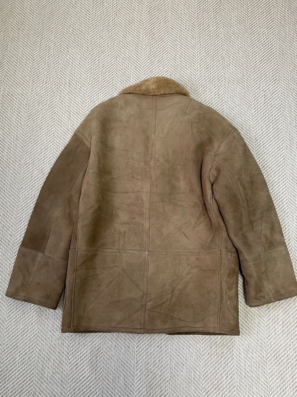 빈티지 리얼 무스탕 스웨이드 시어링 자켓 J03526 상품이미지8
