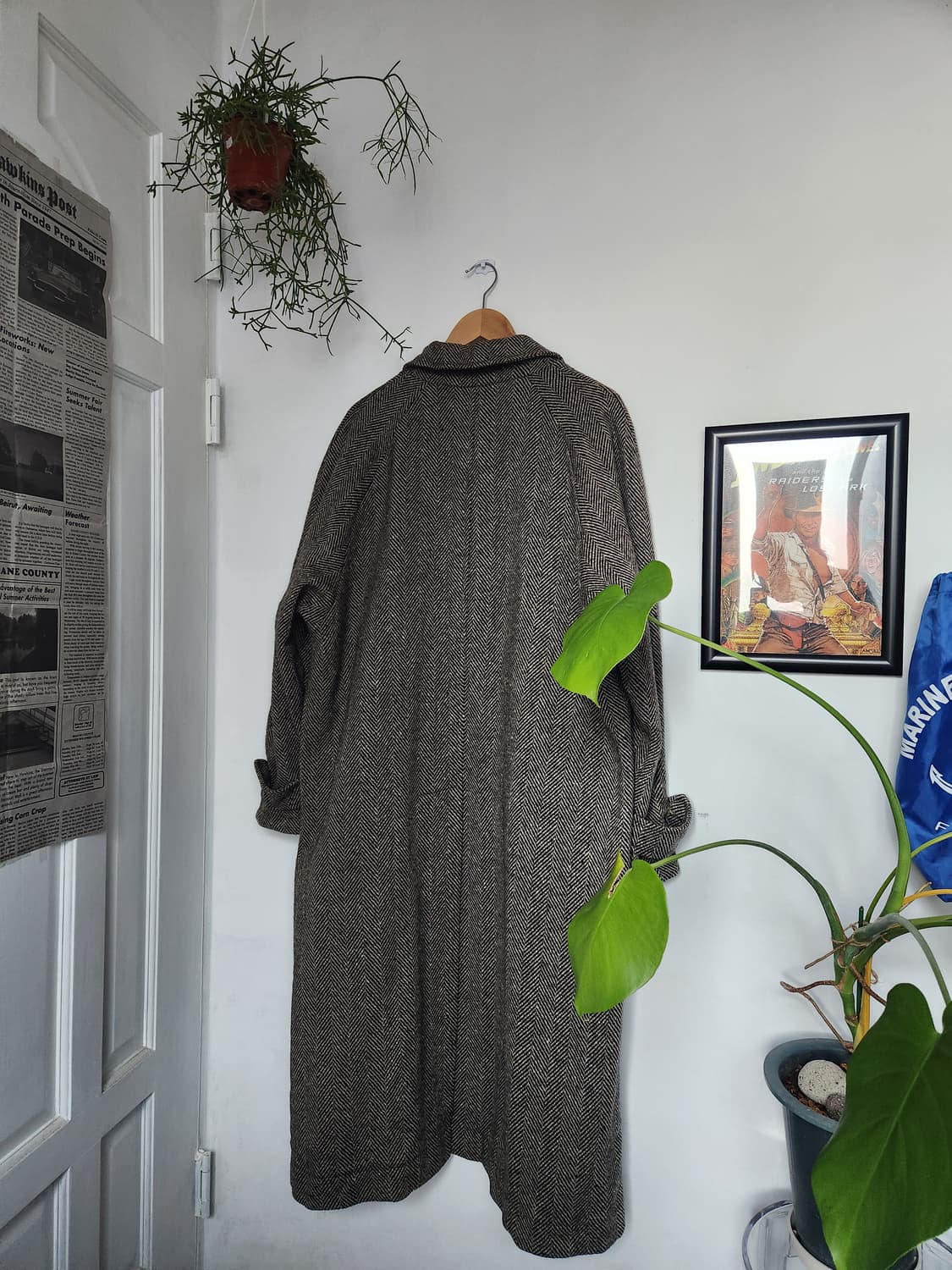 루치아노 바르베라 울 헤링본 발마칸 코트(ITALYmade) 상품이미지5