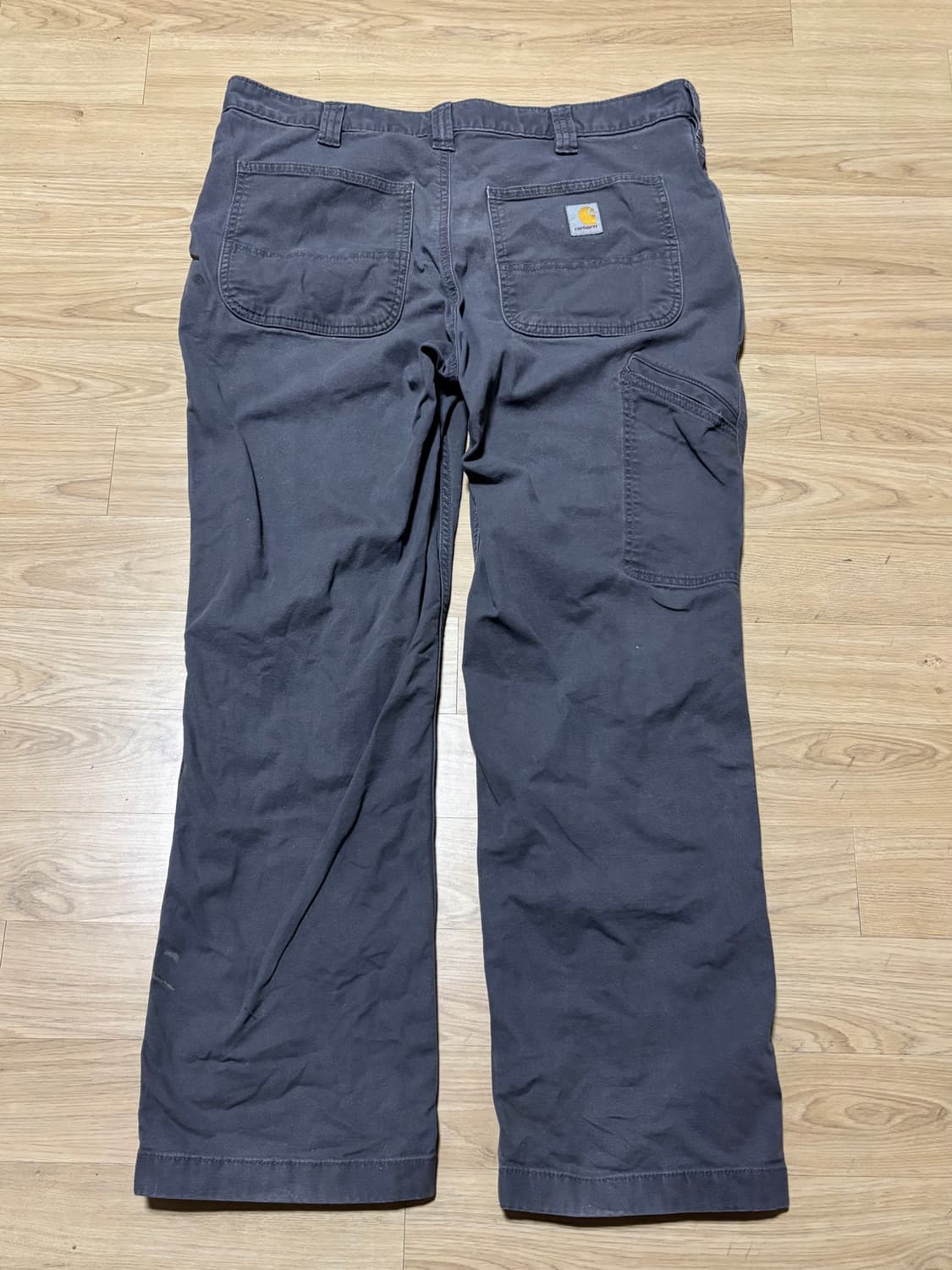 칼하트 러기드 플렉스 릴렉스핏 캔버스 워크 팬츠 34x32 다크 그레이 상품이미지2