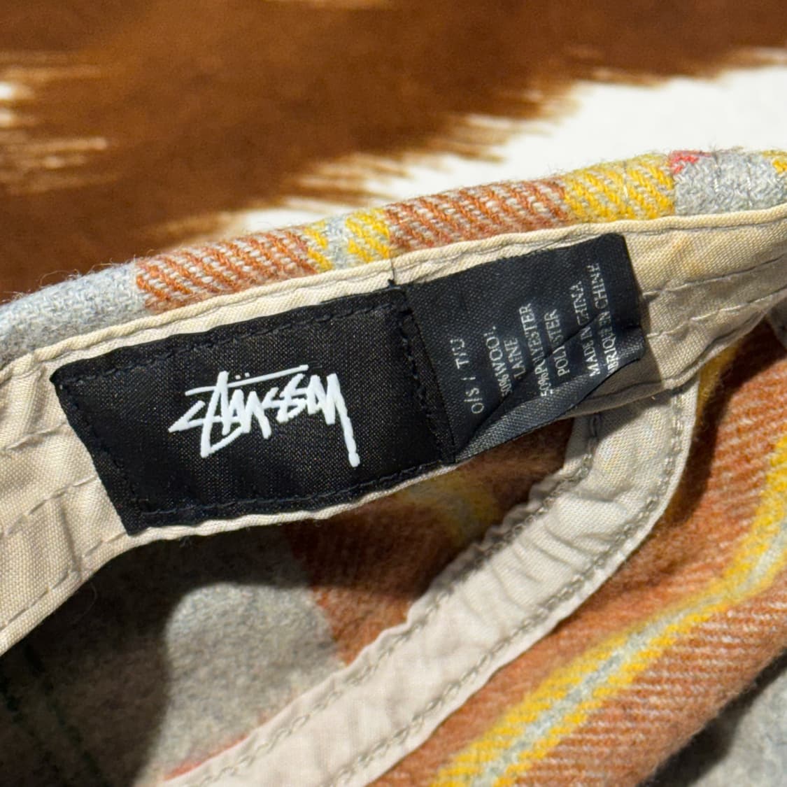 스투시 울 체크 캠프캡 (OS) 상품이미지7