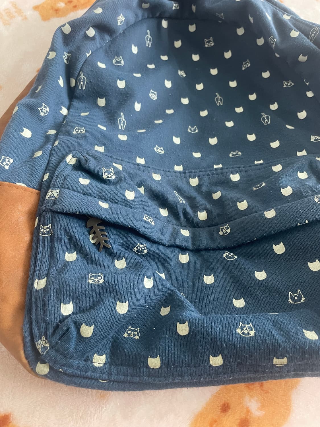 모리걸 빈티지 고양이 백팩 🐱💙 상품이미지2