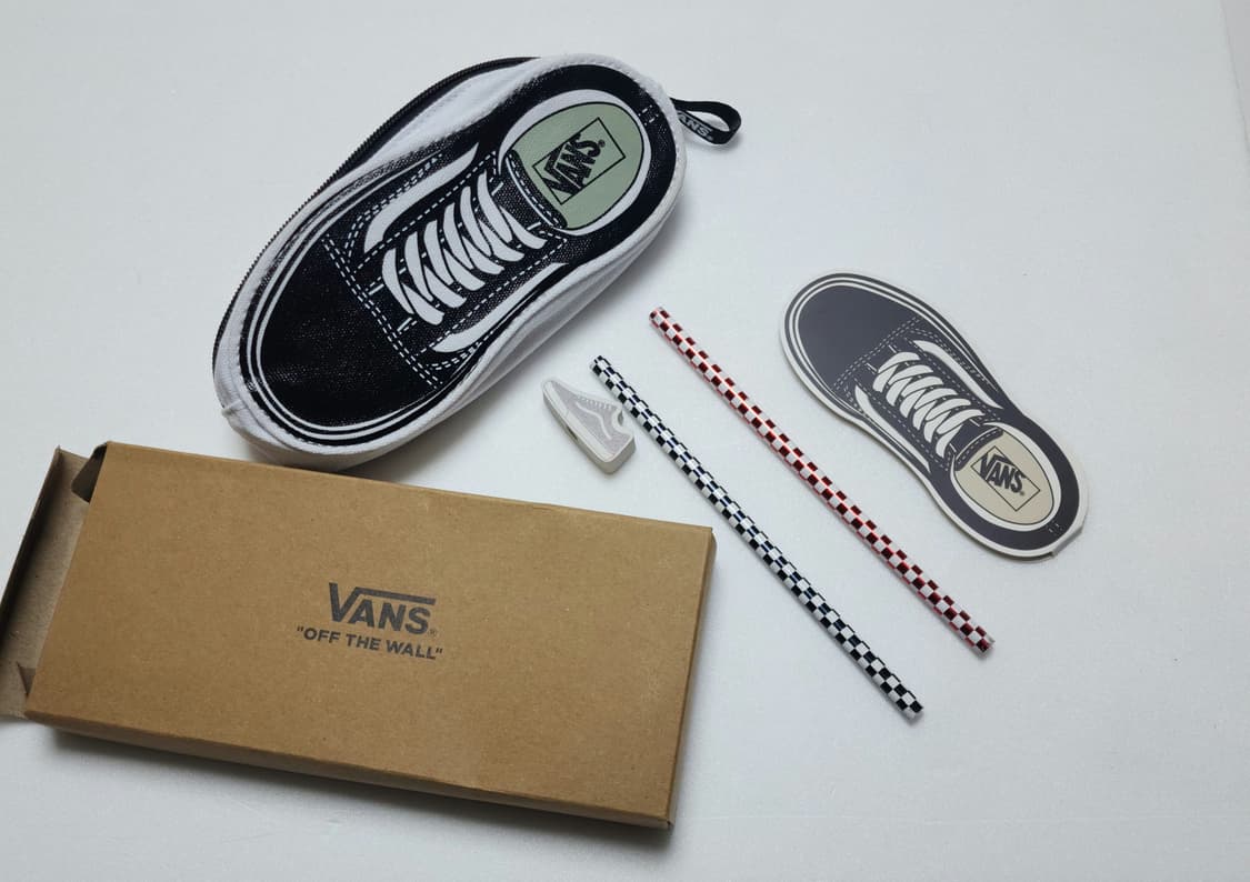 반스 신발 모양 필통 세트 새상품 상품이미지1