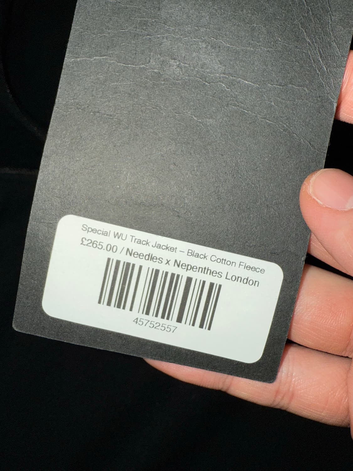 니들스 x 런던 네펜데스 / 코튼 플리스 트랙 자켓 블랙 L 상품이미지3