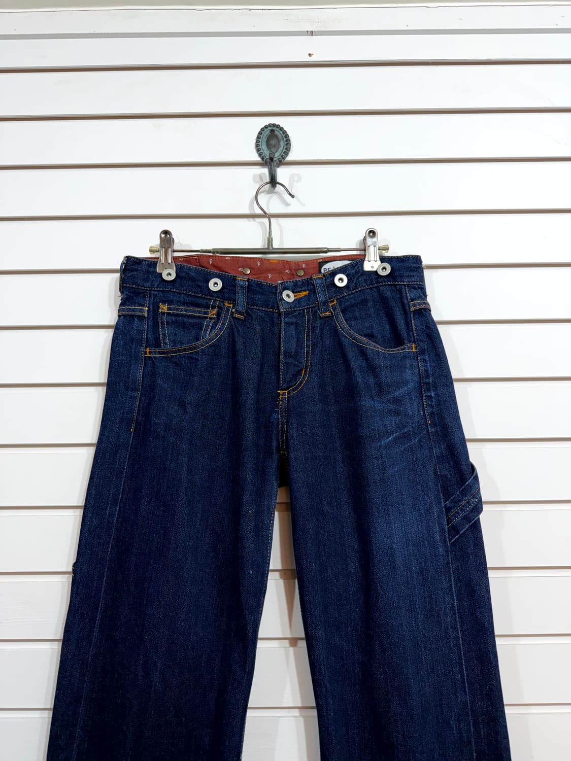 BEAMS BOY 로우라이즈 셀비지 데님 (28) 상품이미지4