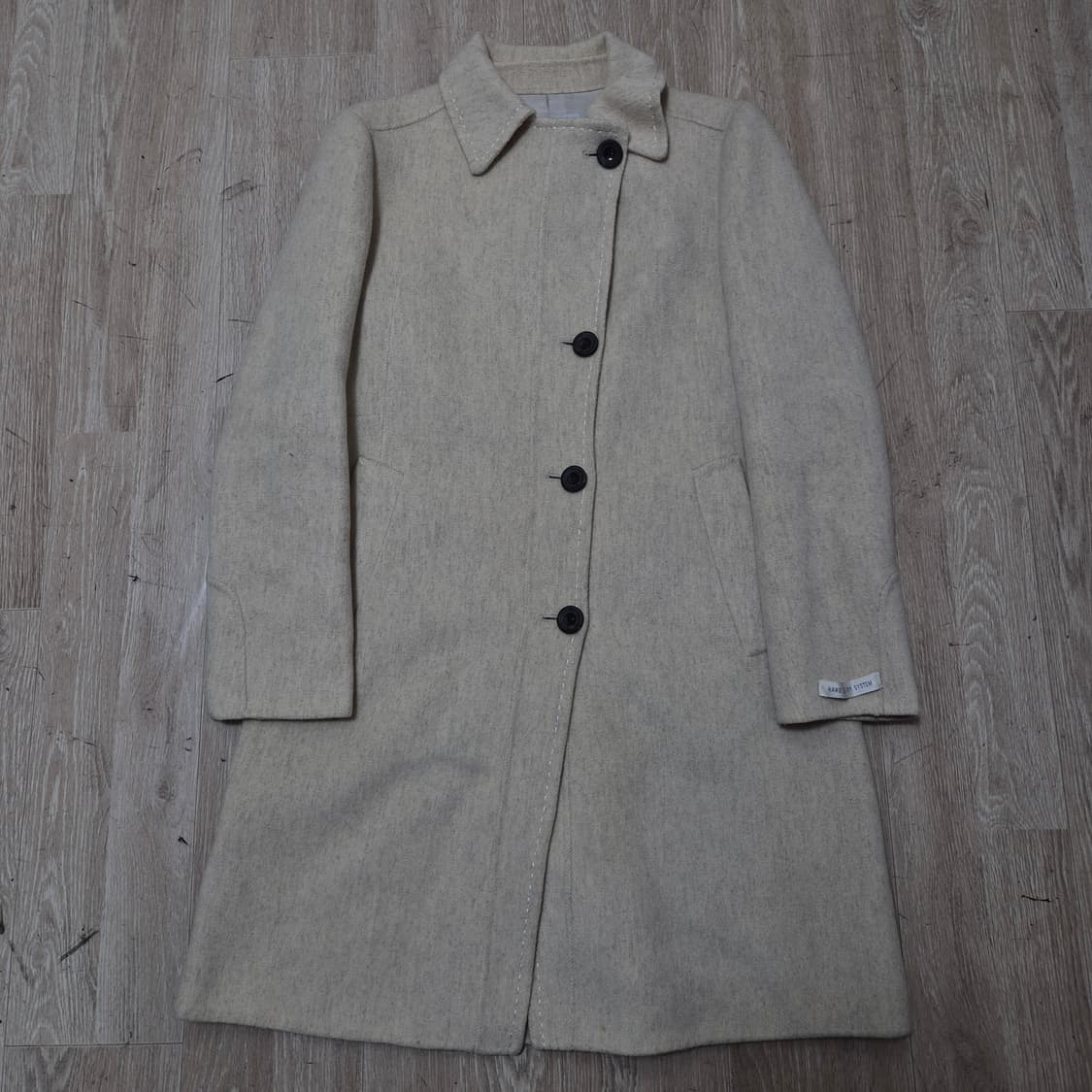 한섬 시스템 여성 핸드메이드 모직 싱글코트 상품이미지1