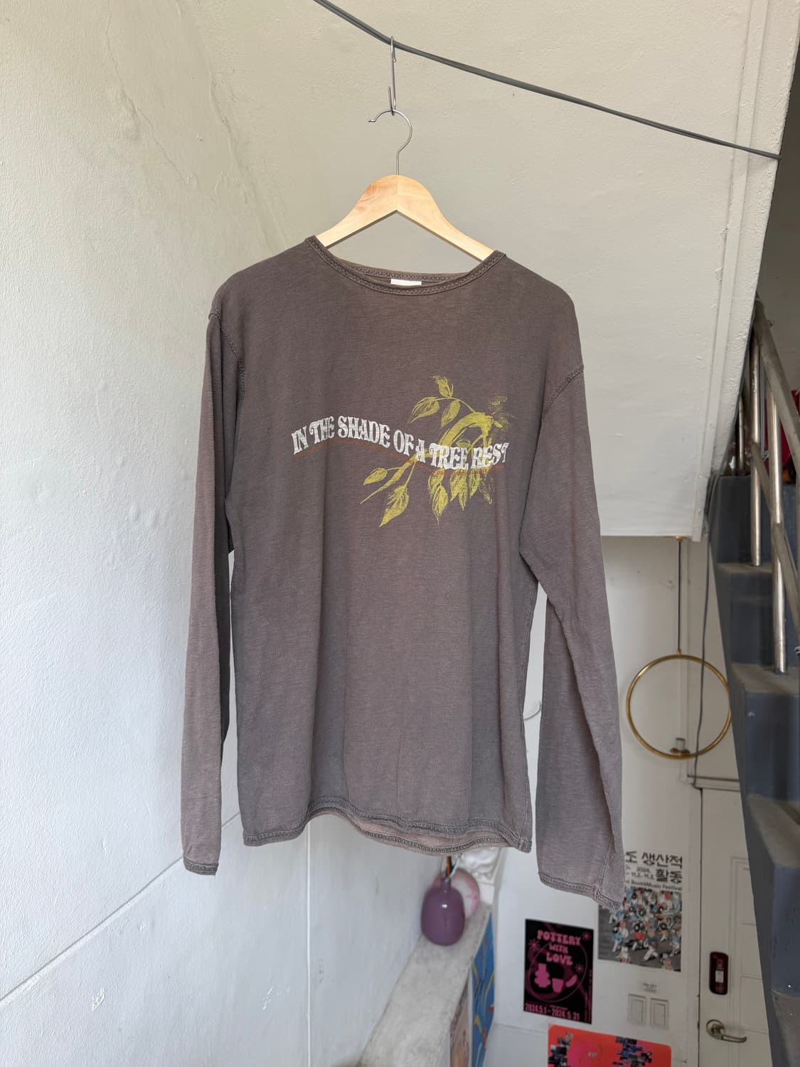 100% 코튼 루즈핏 빈티지 프린팅 티셔츠 상품이미지1