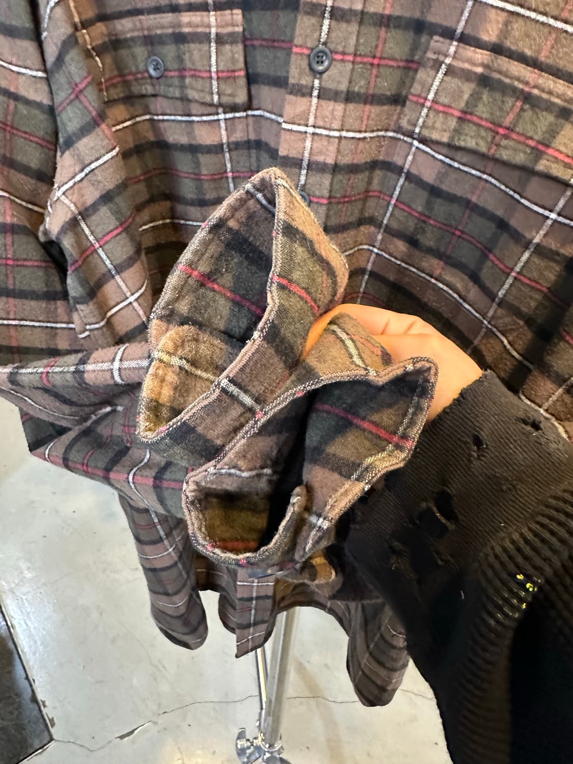 엘엘빈 헤비 코튼 체크 셔츠 상품이미지4