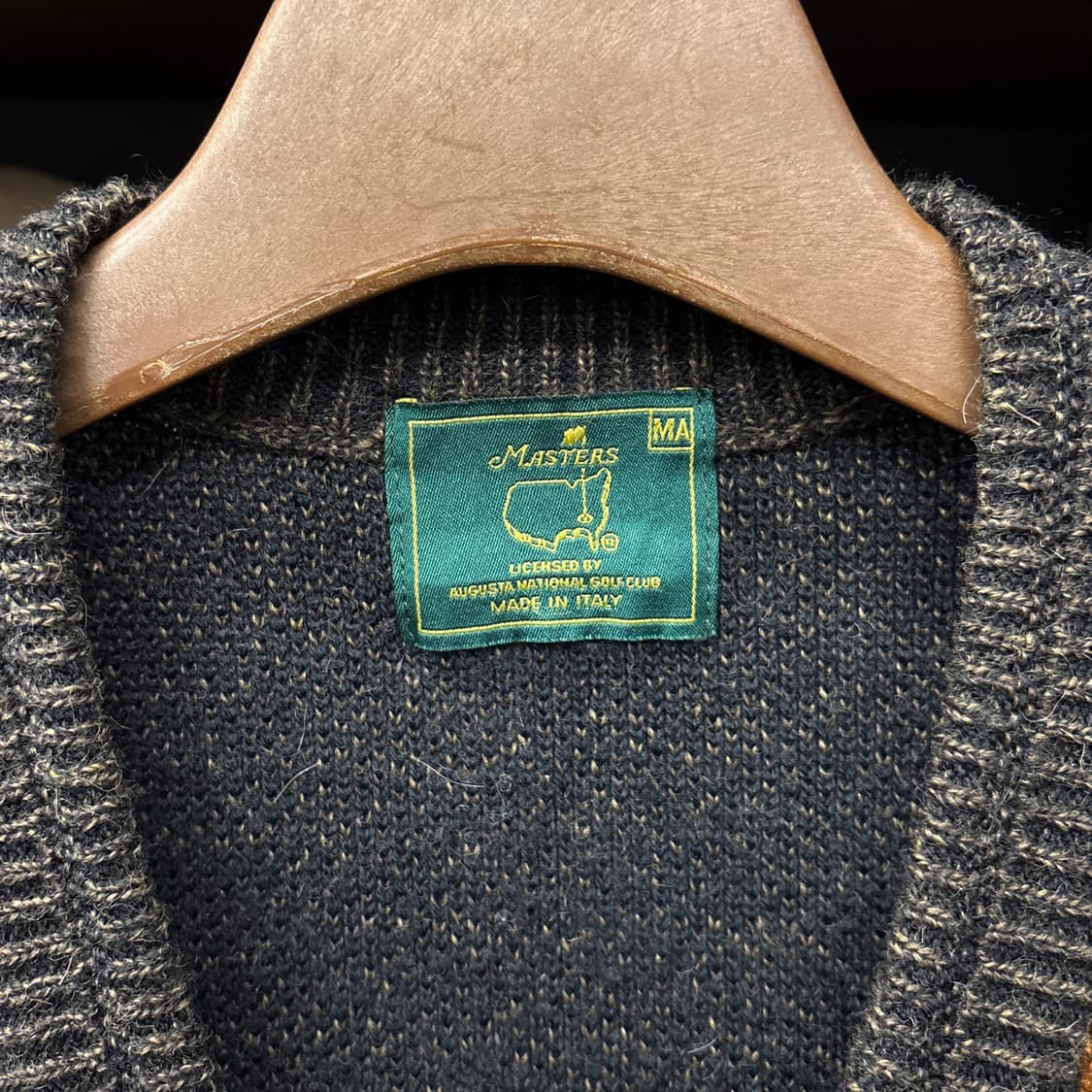 마스터스 다이아 패턴 엠보싱 자카드 울니트 베스트 상품이미지5