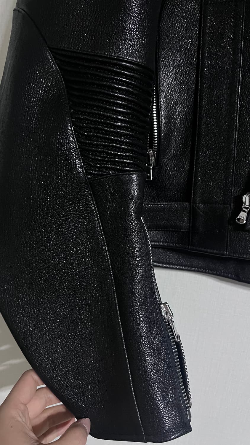 RECTO 24s/s 모터사이클 고트 레더 바이크 자켓 상품이미지5