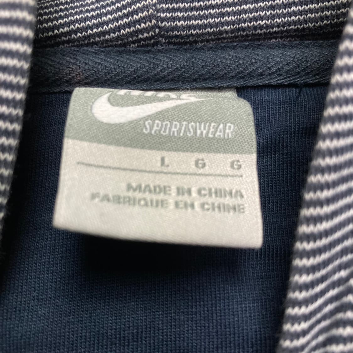 Nike y2k 나이키 올드스쿨 스티치 빅로고 후드집업 상품이미지2