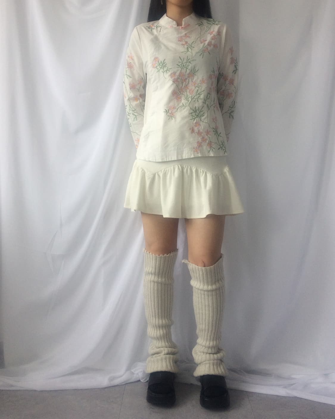 Flower pattern needle work jacket 상품이미지1