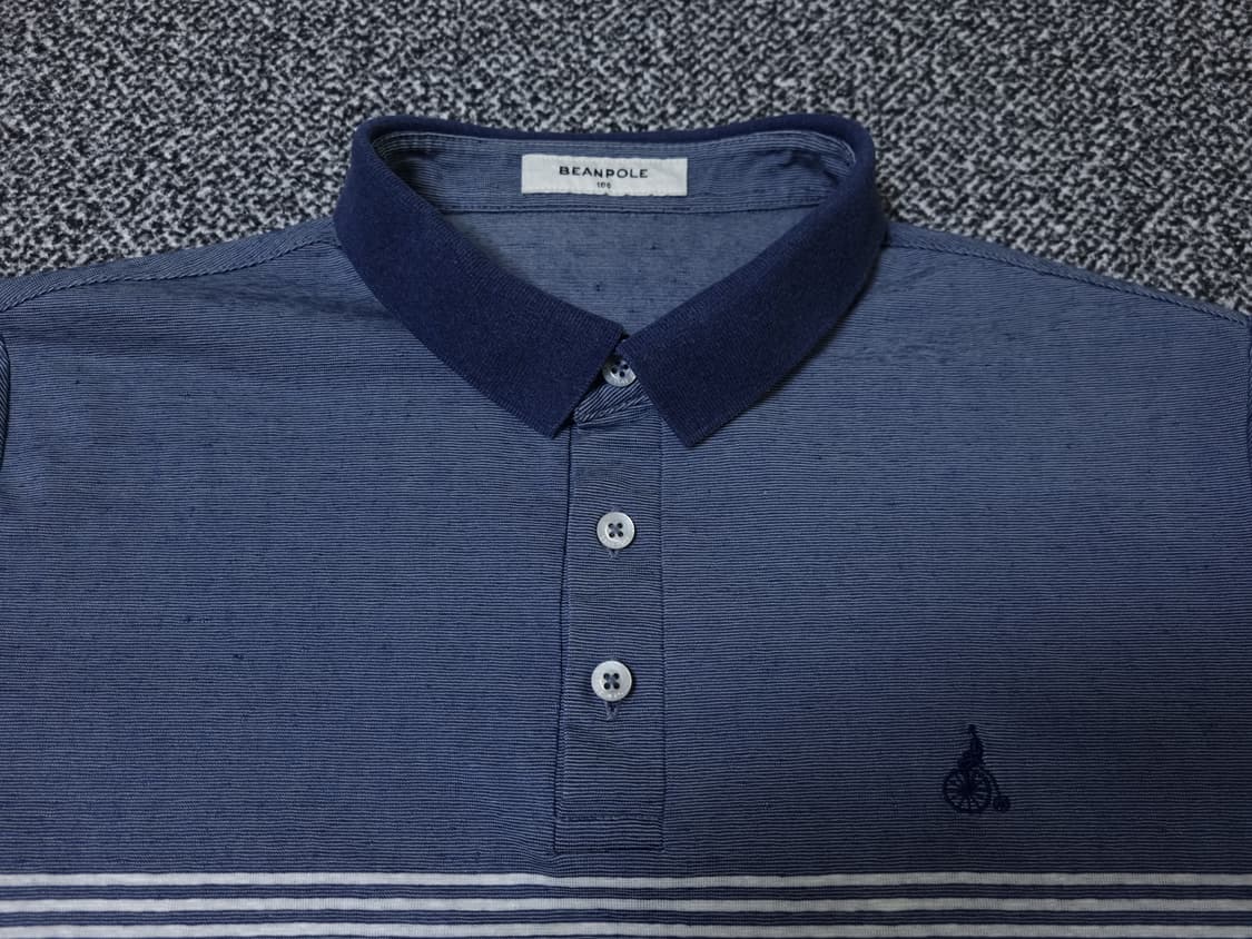 [무료배송][100]빈폴 남성용 린넨 반팔티 카라티 상품이미지5