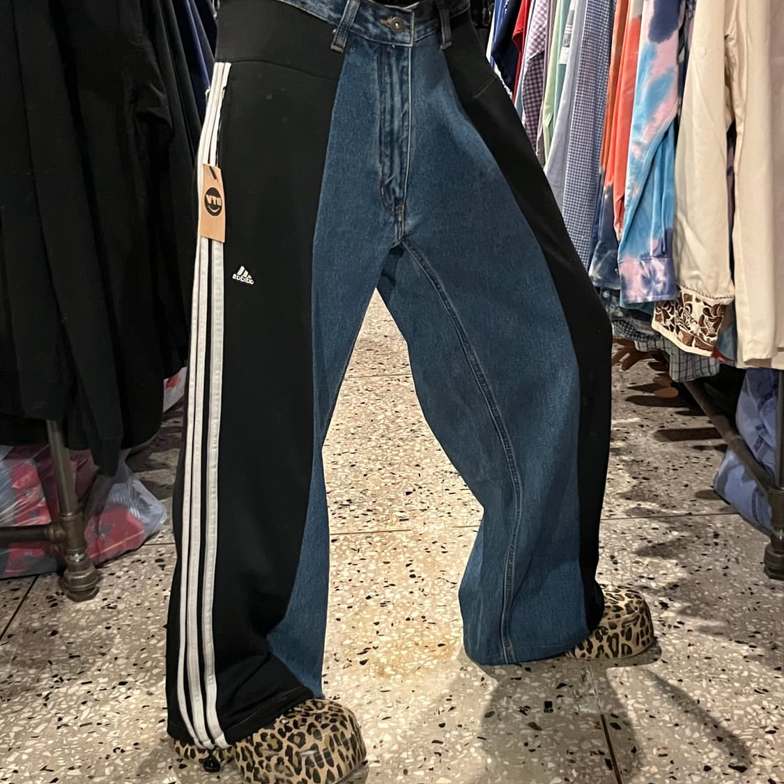 Adidas 아디다스 커스텀 데님 조거 팬츠  상품이미지1