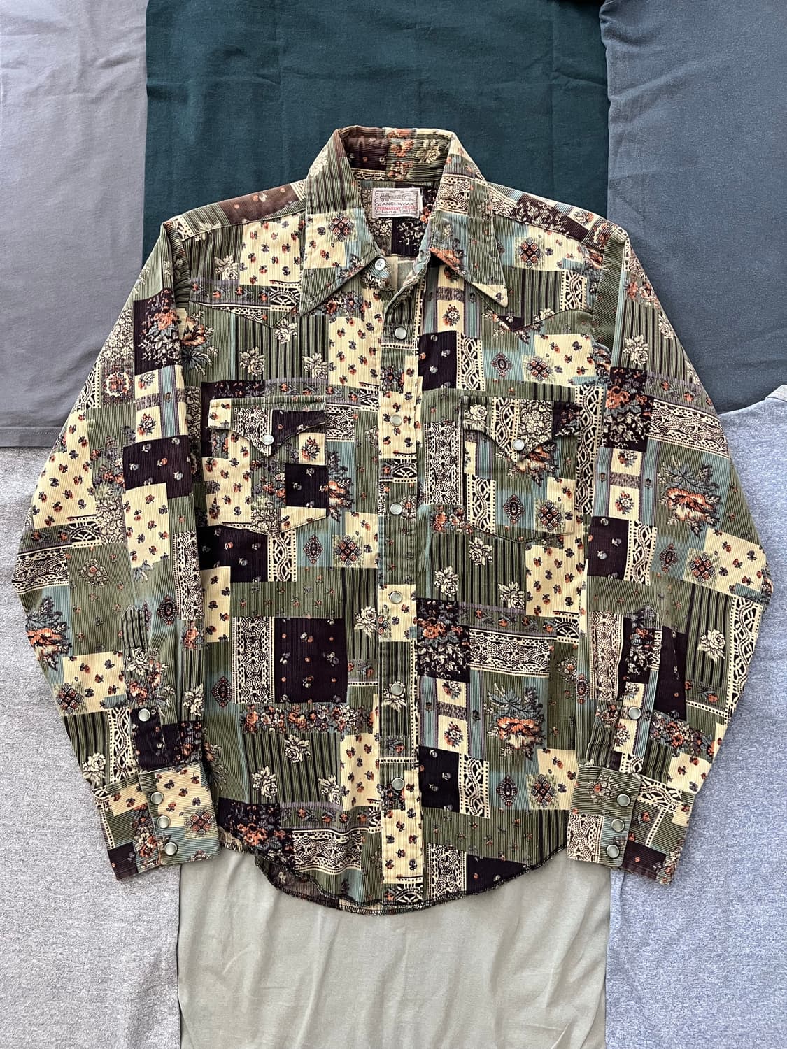 70s H bar C 코듀로이 웨스턴 셔츠 상품이미지1