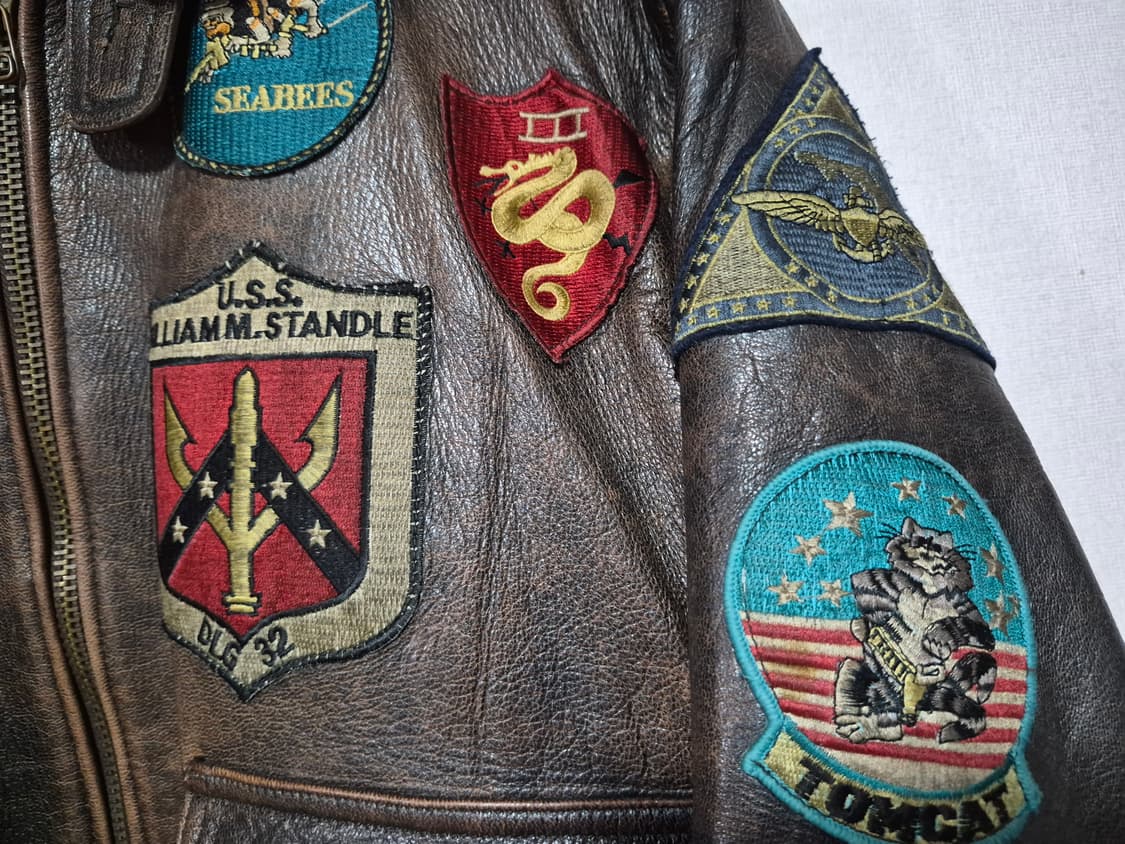 AIR FORCE G-1 항공가죽자켓 L 상품이미지6