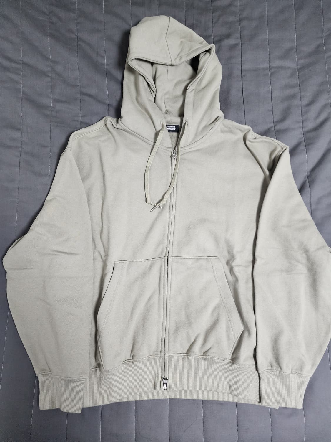 새제품급 L 피스타치오)무탠다드 엑스트라 오버사이즈 후디드 스웨트 집업 상품이미지5