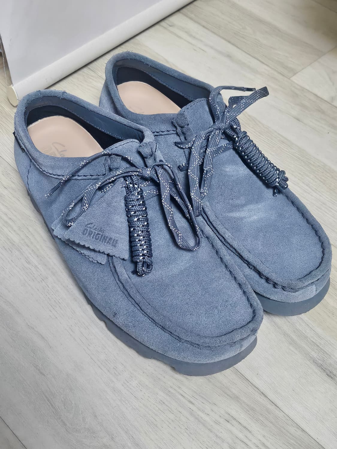 클락스 왈라비 고어텍스 블루그레이 상품이미지2