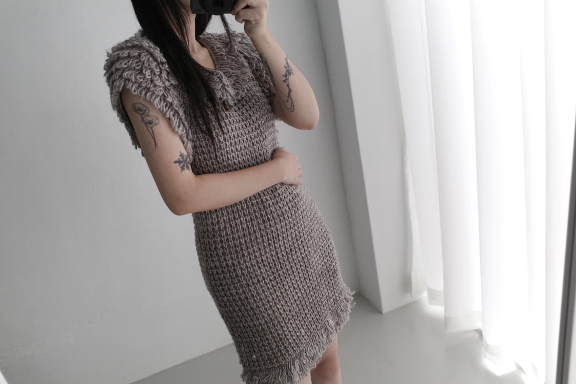 knit button one-piece 상품이미지8