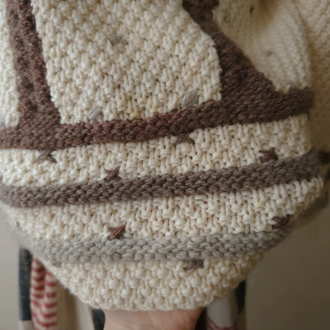 빈티지 아가일 니트 가디건 상품이미지10