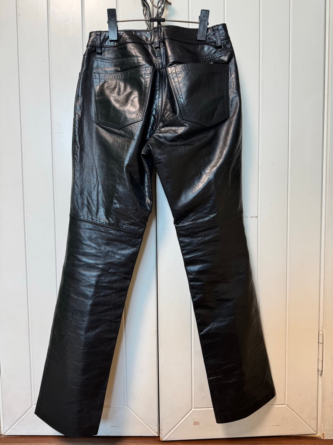 올드갭 부츠컷 레더 팬츠 상품이미지2