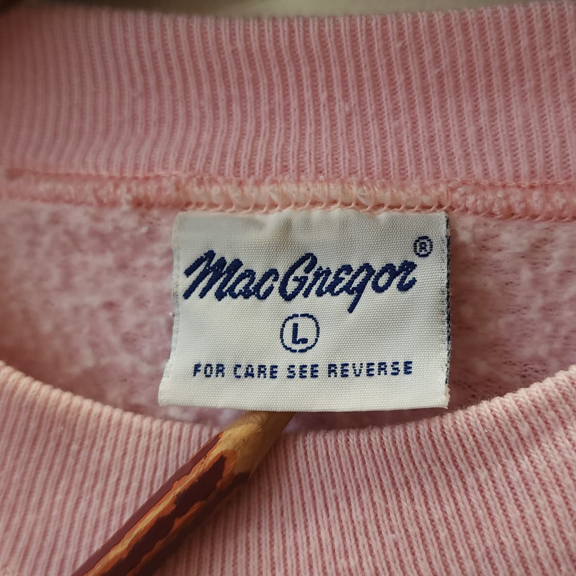 90s 맥그리거 빈티지 스웻셔츠 플레인 스웻셔츠 핑크 L 상품이미지5