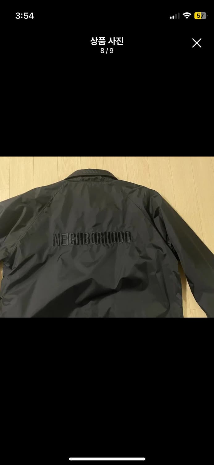 네이버후드 코치자켓 블랙 L 상품이미지8