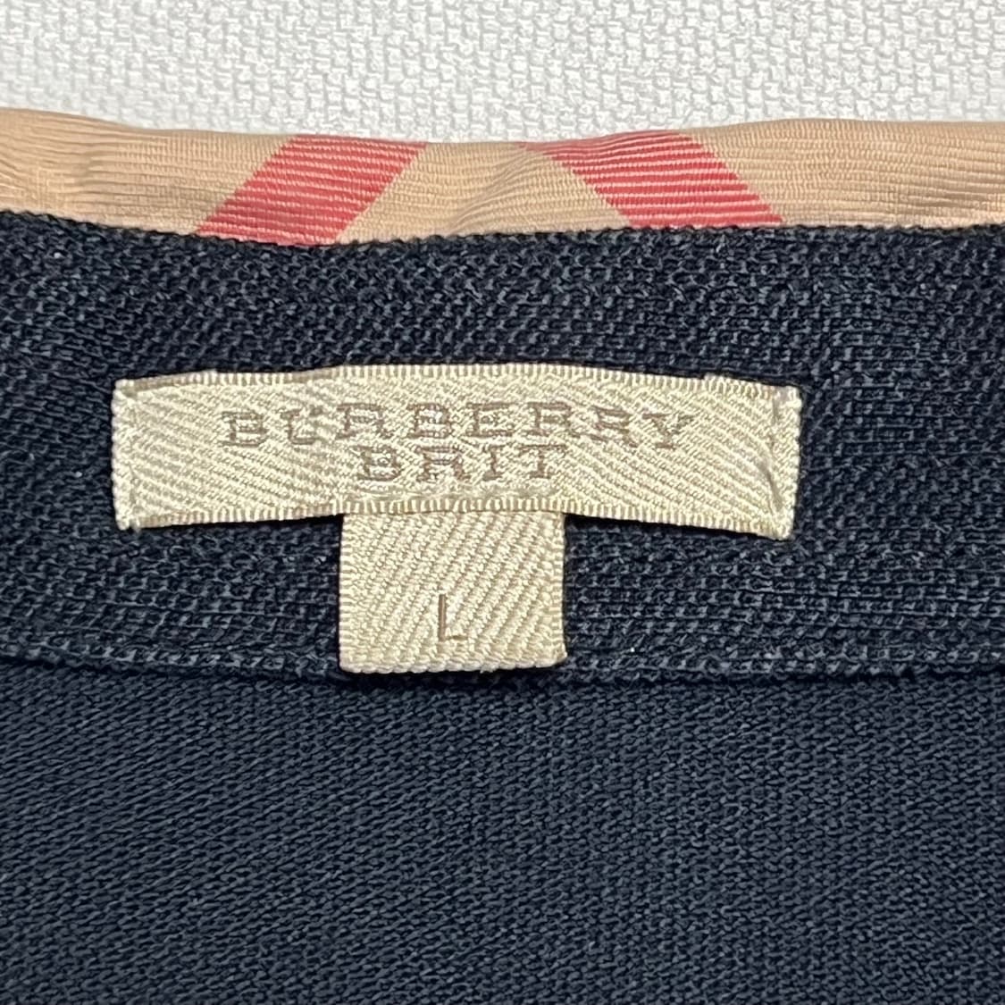 L 버버리 로고 자수 카라 티셔츠 상품이미지3