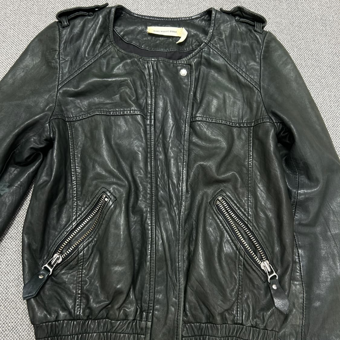 이자벨마랑 우먼스 램스킨 양가죽 자켓(38) 상품이미지5