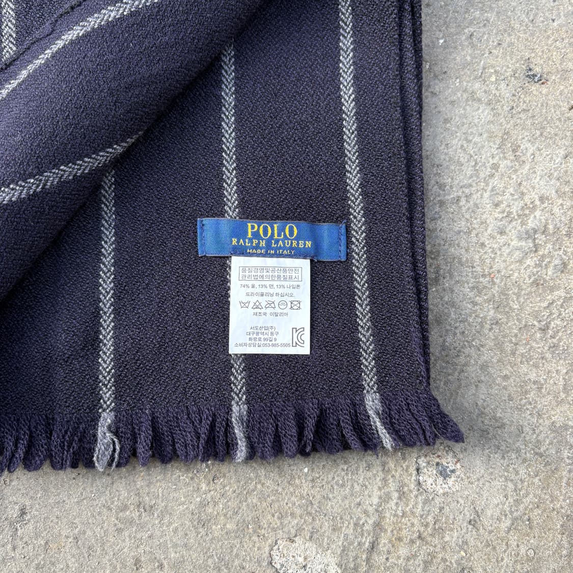 Polo 폴로 스트라이프 머플러 목도리 상품이미지7