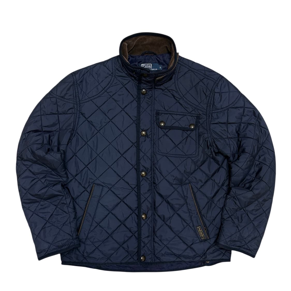 폴로 우먼스 네이비 퀼팅자켓(L) 상품이미지1