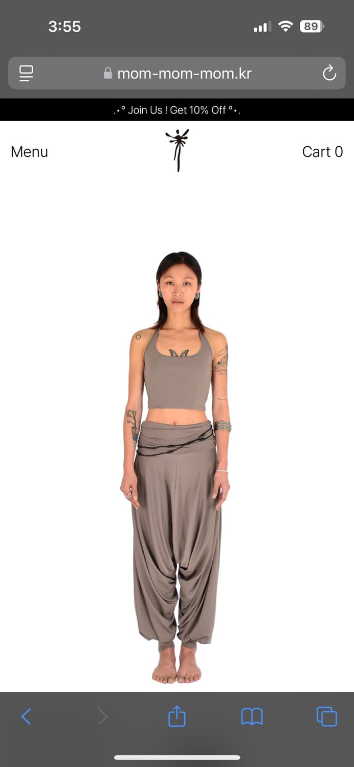 Mom. Seoul. Harem pants | Moss Green 상품이미지3
