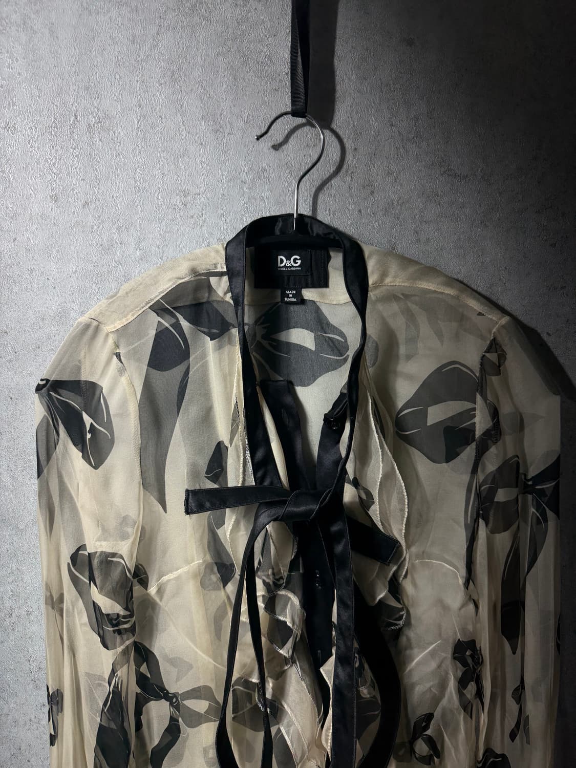 돌체앤가바나 리본 시스루 셔츠 상품이미지4