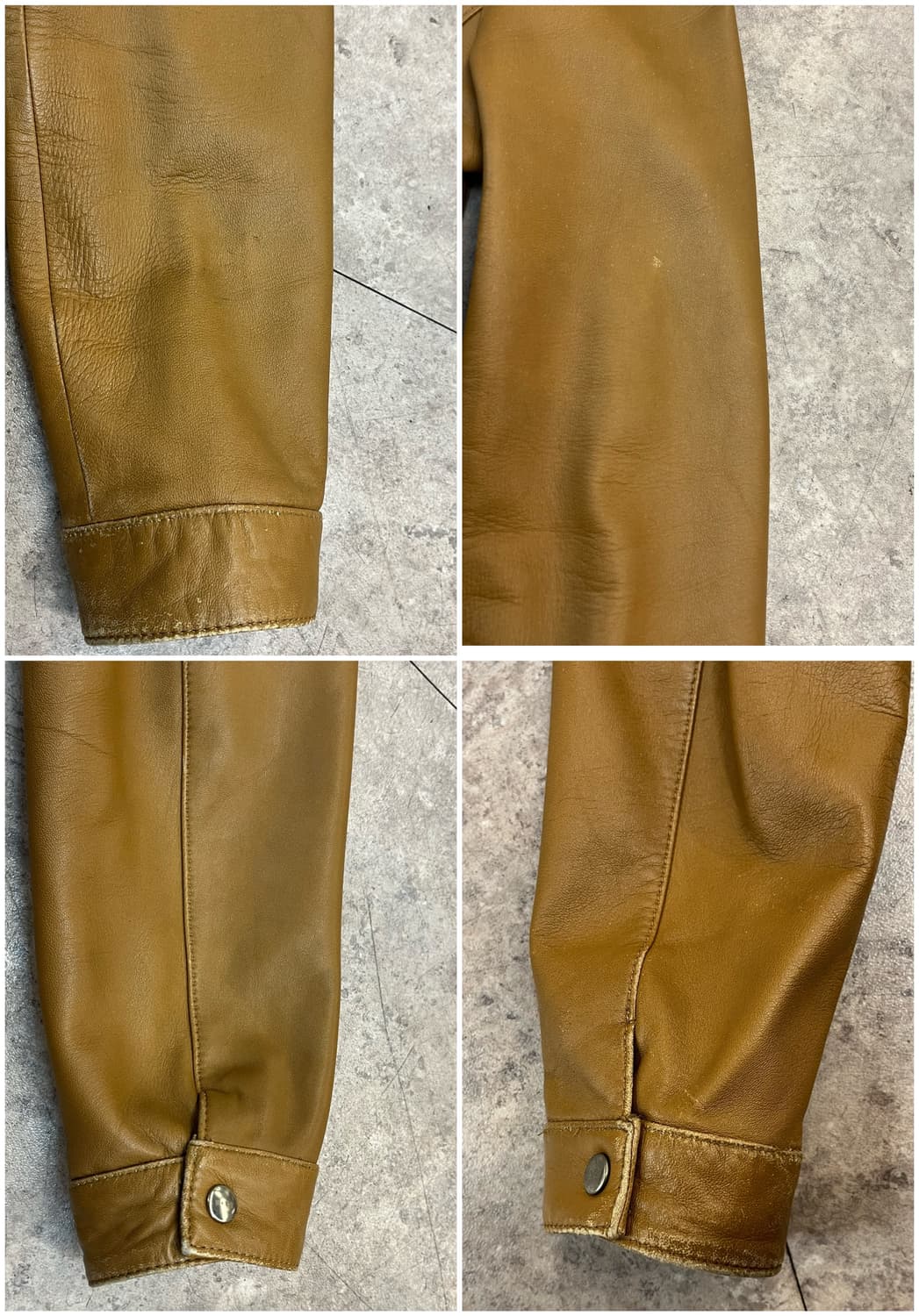 빈티지 양가죽 레더 자켓 브라운 #csz2880 상품이미지10