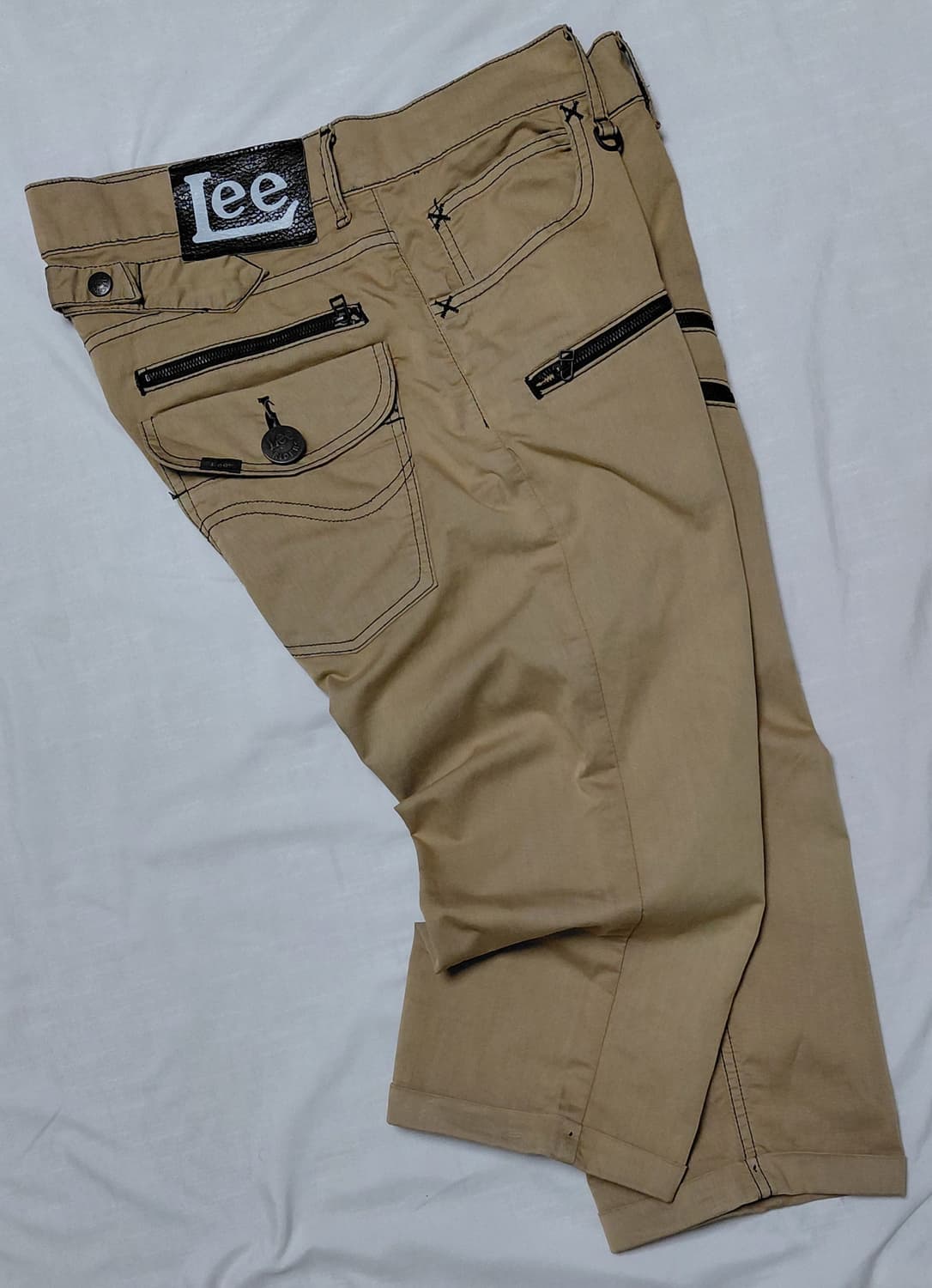 [34] Lee x Edwin Japan 멀티 지퍼 신치백 크롭 팬츠 상품이미지1