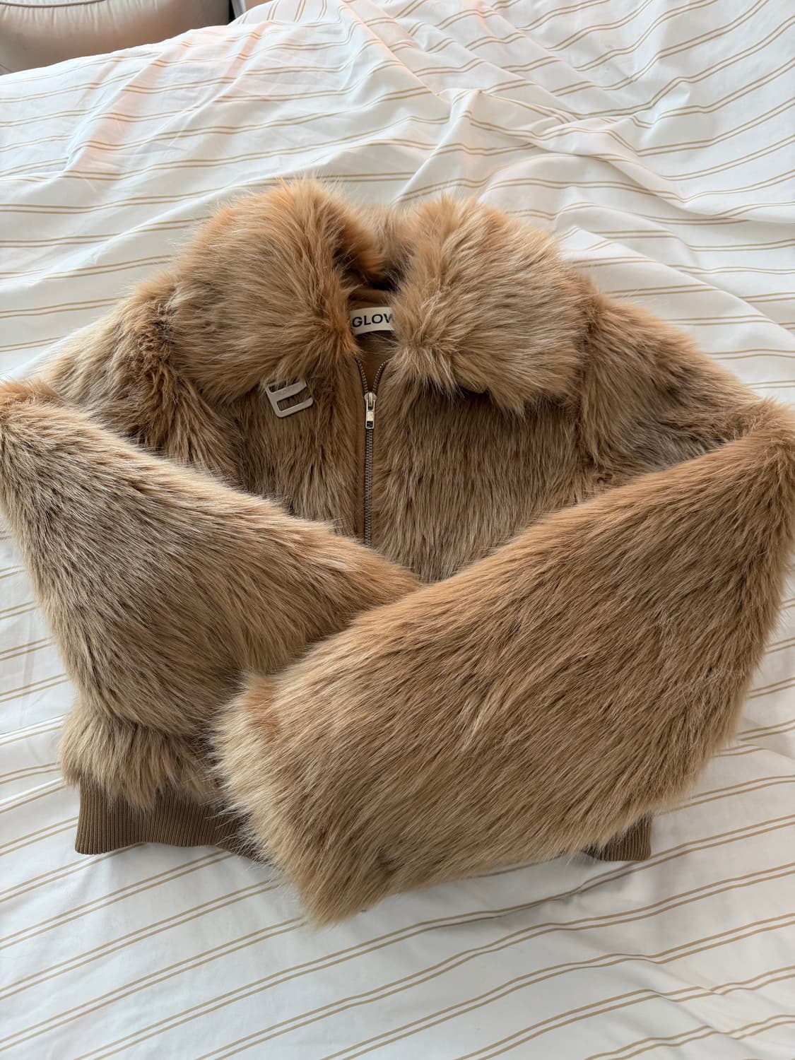 글로니 퍼자켓 (카멜) 상품이미지1